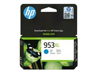 HP 953XL - 18 ml - Lång livslängd - cyan - original - Officejet - blister - bläckpatron F6U16AE#30B