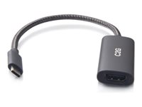 C2G USB C to HDMI Adapter - AV Adapter - 8K 60Hz - Black - M/F - Videokort - 24 pin USB-C hane till HDMI hona - 24.9 cm - svart - 8K60Hz stöd C2G54550