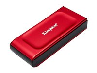 Kingston XS1000 - SSD - 2 TB - extern (portabel) - USB 3.2 Gen 2 (USB-C kontakt) - röd SXS1000R/2000G