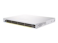 Cisco Business 250 Series CBS250-48P-4X - Switch - L3 - smart - 48 x 10/100/1000 (PoE+) + 4 x 10 Gigabit SFP+ - rackmonterbar - PoE+ (370 W) CBS250-48P-4X-EU