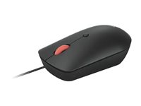 Lenovo ThinkPad Compact - Mus - höger- och vänsterhänta - optisk - 4 knappar - kabelansluten - USB, USB-C - korpsvart - OEM 4Y51D20850