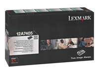 Lexmark - Svart - original - tonerkassett LRP - för Lexmark E321, E321t, E323, E323n, E323t, E323tn 12A7405