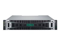 HPE Modular Smart Array 2070 12Gb SAS SFF Storage - SSD-array - 46 TB - 24 fack (SAS-3) - SSD 3.84 TB x 12 - SAS 12Gb/s (extern) - kan monteras i rack - 2U P84180-B25