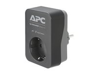 APC Essential Surgearrest PME1WB-GR - Överspänningsskydd - AC 220/230/240 V - 4000 Watt - utgångskontakter: 1 - Tyskland - svart PME1WB-GR