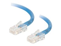 C2G Cat5e Non-Booted Unshielded (UTP) Network Patch Cable - Patch-kabel - RJ-45 (hane) till RJ-45 (hane) - 2 m - UTP - CAT 5e - tvinnad, enhetsstart - blå 83023