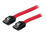 StarTech.com 8in Latching SATA to SATA Cable - F/F - SATA-kabel - Serial ATA 150/300/600 - SATA (R) till SATA (R) - 20 cm - sprintlåsning - röd - för P/N: 10P6G-PCIE-SATA-CARD, 2P6G-PCIE-SATA-CARD, 4P6G-PCIE-SATA-CARD, 6P6G-PCIE-SATA-CARD LSATA8