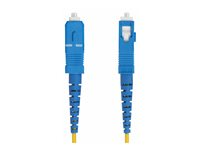 StarTech.com 10m (32.8ft) LC to SC (UPC) OS2 Single Mode Simplex Fiber Optic Cable, 9/125µm, Laser Optimized, 40G/100G, Bend Insensitive, Low Insertion Loss - LSZH Fiber Patch Cord (SPSMLCSC-OS2-10M) - Patch-kabel - LC/UPC enkelläge (hane) till SC/UPC enkelläge (hane) - 10 m - 2 mm - fiberoptisk - simplex - 9 / 125 mikrometer - OS1/OS2 - halogenfri, dubbelriktad, passiv - gul SPSMLCSC-OS2-10M