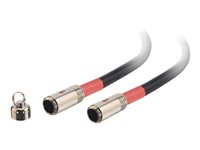 C2G RapidRun Digital High Speed Runner Cable - Kabel för video / ljud - MUVI-kontakt hona till MUVI-kontakt hona - 7 m - svart 87533