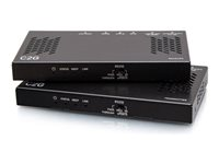 C2G HDMI HDBaseT + RS232 and IR over Cat Extender Box Transmitter to Box Receiver (18Gbps) - 4K 60Hz - Video/ljud/seriell förlängare - HDMI, HDBaseT - över CAT 6a - upp till 100 m C2G30026