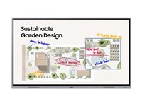 Samsung Interactive Display WE65FX - 65" Diagonal klass WEFX Series LED-bakgrundsbelyst LCD-skärm - utbildning/företag - med inbyggd interaktiv whiteboard, pekskärm (multitouch) - 4K UHD (2160p) 3840 x 2160 LH65WEFWLGCXEN