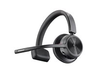 HP Poly Voyager 4310 - Headset - på örat - Bluetooth - trådlös, kabelansluten - USB-A - svart - Certifierad för Microsoft-teams 77Y91AA