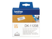 Brother DK-11208 - Svart på vitt - 400 adresslappar - för Brother QL-1050, 1110, 500, 550, 560, 570, 580, 600, 650, 700, 710, 720, 820 DK11208
