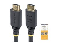 StarTech.com 2m (6.6ft) Premium Certified High Speed HDMI Cable, 4K60Hz - Premium hög hastighet - HDMI-kabel med Ethernet - HDMI hane till HDMI hane - 2 m - svart - 4K60Hz stöd, passiv HDMI2-CABLE-4K60-2M
