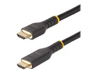StarTech.com 7m (23ft) Active HDMI Cable w/ Ethernet - HDMI 2.0 4K 60Hz UHD - Rugged HDMI Cord w/ Aramid Fiber - Durable High Speed HDMI Cable - Heavy-Duty HDMI 2.0 Cable - Hög hastighet - HDMI-kabel med Ethernet - HDMI hane till HDMI hane - 7 m - svart RH2A-7M-HDMI-CABLE