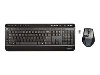 PORT Connect SILENT PACK 2 IN 1 - Sats med tangentbord och mus - trådlös - 2.4 GHz - amerikansk 900901-US