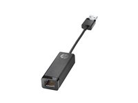 HP USB 3.0 to RJ45 Adapter G2 - Nätverksadapter - USB 3.0 - Gigabit Ethernet x 1 - för HP 245 G10 Notebook, 250 G9 Notebook; Fortis 11 G9 Q Chromebook 4Z7Z7AA