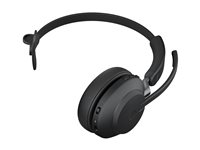 Jabra Evolve2 65 UC Mono - Headset - på örat - konvertibel - Bluetooth - trådlös - USB-C - ljudisolerande - svart - med laddningsställ 26599-889-889