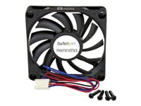StarTech.com Replacement 70mm TX3 Dual Ball Bearing CPU Cooler Fan - 3 pin case Fan - TX3 Fan - 70mm Fan (FAN7X10TX3) - Lådfläkt - 70 mm - svart FAN7X10TX3