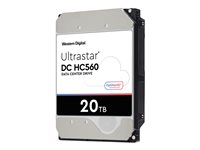 WD Ultrastar DC HC560 - Hårddisk - 20 TB - inbyggd - 3.5" - SATA 6Gb/s - 7200 rpm - buffert: 512 MB 0F38785