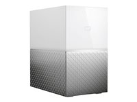 WD My Cloud Home Duo WDBMUT0160JWT - Personlig molnlagringsenhet - 16 TB - HDD 8 TB x 2 - Gigabit Ethernet WDBMUT0160JWT-EESN
