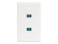 StarTech.com LC to LC Coupler, LC Fiber Coupler, LC/UPC Keystone Jack, Fiber Optic LC Keystone Coupler for Patch Panel - LC to LC Duplex (DMFKSLCLCCOUPLER) - Kopplingsdon för nätverk - LC enkelläge/LC multiläge (hona) till LC enkelläge/LC multiläge (hona) - fiberoptisk - duplex - 9 / 50 / 62.5 /125 mikron - OM1/OM2/OM3/OM4/OM5/OS1/OS2 - passiv, trapetsjack - vit DMFKSLCLCCOUPLER