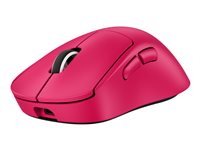 Logitech G PRO X SUPERLIGHT 2 DEX - Mus - ergonomisk - högerhänt - optisk - 5 knappar - trådlös, kabelansluten - 2.4 GHz, USB - rosa 910-007373