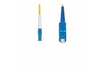 StarTech.com 1m (3.3ft) LC to SC (UPC) OS2 Single Mode Simplex Fiber Optic Cable, 9/125µm, Laser Optimized, 40G/100G, Bend Insensitive, Low Insertion Loss - LSZH Fiber Patch Cord (SPSMLCSC-OS2-1M) - Patch-kabel - LC/UPC enkelläge (hane) till SC/UPC enkelläge (hane) - 1 m - 2 mm - fiberoptisk - simplex - 9 / 125 mikrometer - OS1/OS2 - halogenfri, dubbelriktad, passiv - gul SPSMLCSC-OS2-1M