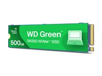 WD Green SN350 NVMe SSD WDS500G2G0C-00CDH0 - SSD - 500 GB - inbyggd - M.2 2280 - PCIe 3.0 x4 (NVMe) WDS500G2G0C-00CDH0