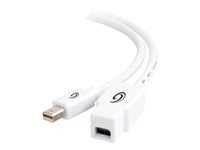 C2G Mini DisplayPort Extension Cable - DisplayPort-förlängningskabel - Mini DisplayPort (hane) till Mini DisplayPort (hona) - 1 m - formpressad - vit 81286