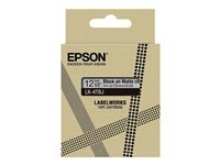 Epson LabelWorks LK-4TBJ - Svart på genomskinligt, matt - Rulle (1,2 cm x 8 m) 1 kassett(er) hängande låda - bandpatron - för LabelWorks LW-C410, LW-C610 C53S672065
