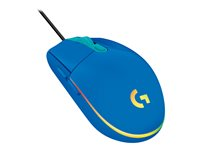 Logitech Gaming Mouse G203 LIGHTSYNC - Mus - optisk - 6 knappar - kabelansluten - USB - blå 910-005798