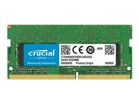 Crucial - DDR4 - modul - 4 GB - SO DIMM 260-pin - 2400 MT/s / PC4-19200 - CL17 - 1.2 V - ej buffrad - icke ECC CT4G4SFS824A