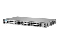 HPE Aruba 2530-48G-2SFP+ - Switch - Administrerad - 48 x 10/100/1000 + 2 x 10 Gigabit SFP+ - skrivbordsmodell, rackmonterbar, väggmonterbar J9855A#ABB