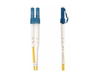 StarTech.com 1m (3ft) LC to SC (UPC) OS2 Single Mode Duplex Fiber Optic Cable, 9/125µm, Laser Optimized, 10G, Bend Insensitive, Low Insertion Loss - LSZH Fiber Patch Cord (SMLCSC-OS2-1M) - Patch-kabel - LC/UPC enkelläge (hane) till SC/UPC enkelläge (hane) - 1 m - 2 mm - fiberoptisk - duplex - 9 / 125 mikrometer - OS1/OS2 - halogenfri, passiv - gul SMLCSC-OS2-1M
