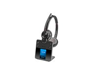 HP Poly Savi 8420 Office - Savi 8400 series - headset - på örat - DECT / Bluetooth - trådlös - aktiv brusradering - svart 8L5B2AA#ABB