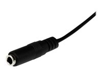 StarTech.com 1m Slim 3.5mm Stereo Extension Audio Cable - M/F - Mini stereo Extension - 3.5mm Extension - heaDPhone Ext cord (MU1MMFS) - Ljudförlängningskabel - mini-phone stereo 3.5 mm hane till mini-phone stereo 3.5 mm hona - 1 m - svart - för P/N: MU15MMS, MU6MMS, SV211DPUA, SV211DPUA4K, SV211HDUA4K MU1MMFS