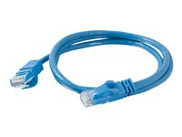 C2G Cat6 Booted Unshielded (UTP) Network Patch Cable - Patch-kabel - RJ-45 (hane) till RJ-45 (hane) - 20 m - UTP - CAT 6 - formpressad, hakfri, tvinnad - blå 83394